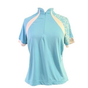 Novara | Classic Short Sleeve Cycling Jersey Blue & White Womens XL